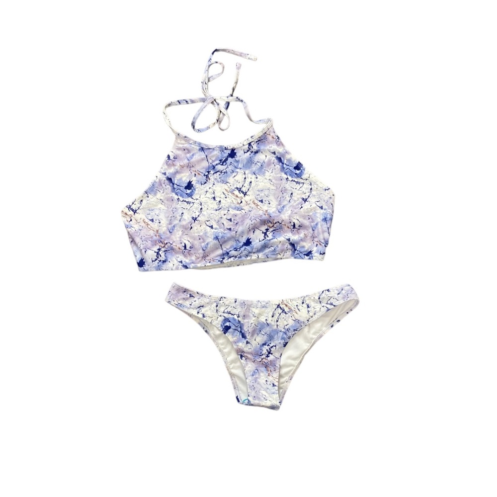 Icon Swim Island of Waikiki Bikini in Marble Print - New with Tags